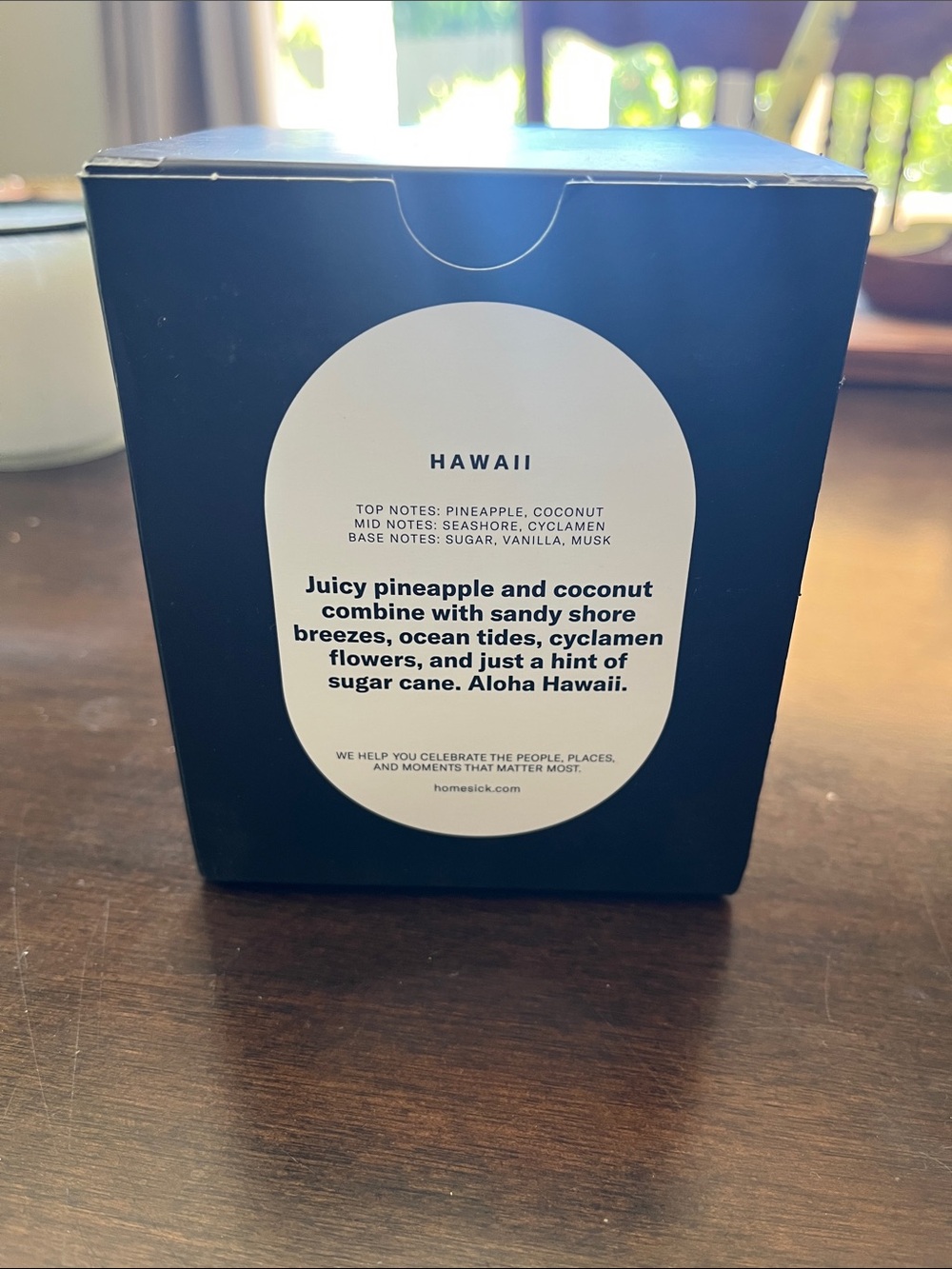 Homesick Hawaii Scented Candle — Navy Jar - Picture 2 of 3
